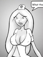 ..i saw her pussylips sneaking out of her lacy panties!